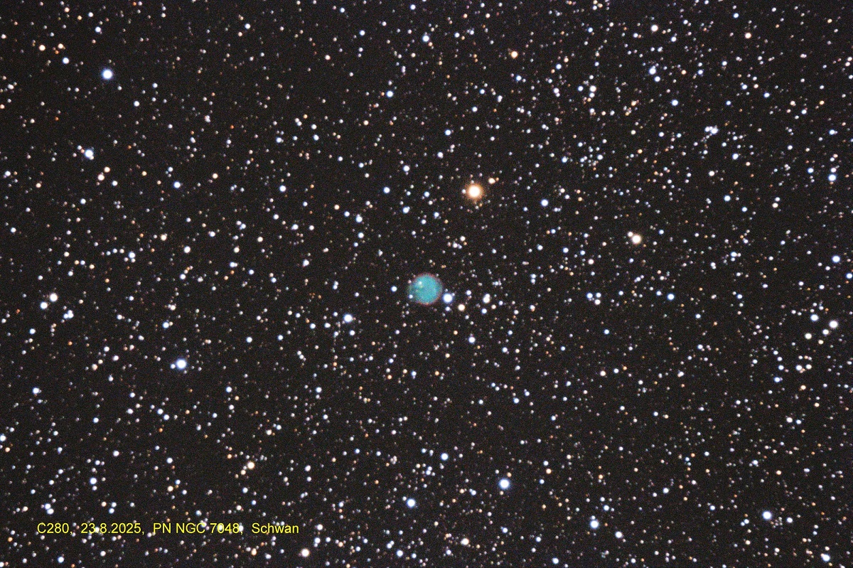 23.08.2025, NGC7048 (PN, Schwan): Aufnahme und Bearbeitung: Wolfgang Richter