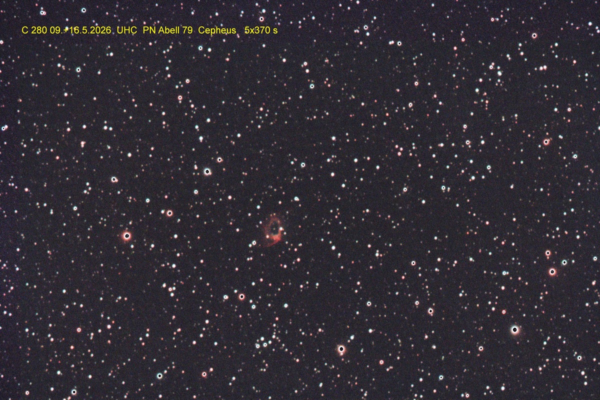 09.+16.05.2026, Abell 79 (PN, Cepheus) Aufnahme und Bearbeitung: Wolfgang Ritscher